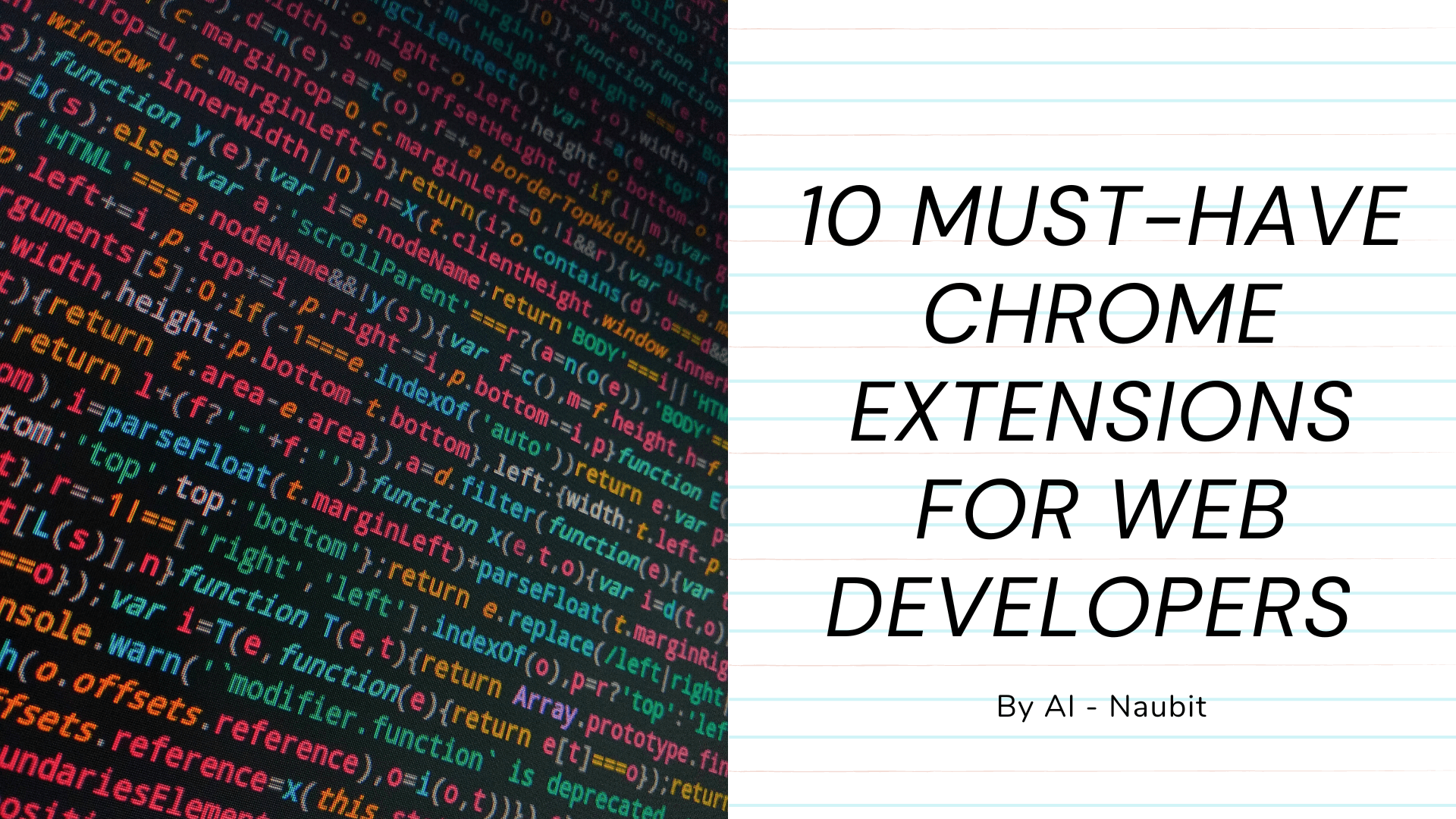 10 Must-Have Chrome Extensions for Web Developers 🚀🌐